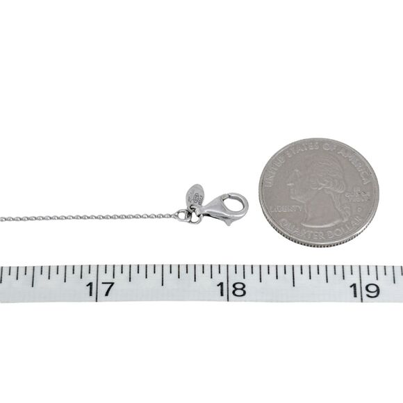 Adjustable Dyadema Monogram Necklace Vintage Italy Sterling Silver 925 | 16-18" - Picture 2 of 4